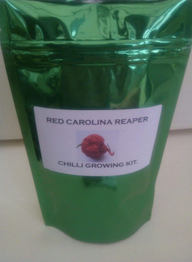 GGOOT seeds Red Carolina Reaper Chilli Seed Grow Kit Makes Nice Gift for A Chilli Head - Image 1