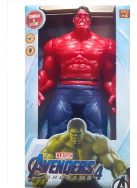 AVENGERS Red Hulk Sound Light 30 cm Figure Toy 