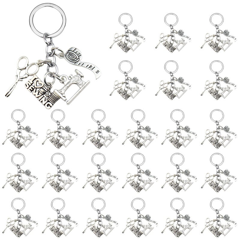 iMagitek 20 Pcs Sewing Keychains Quilting Keychain Gifts for Quilter Sewing Appreciation Gifts for Costume Designer Quilters Seamstress Mom Grandma - Image 2