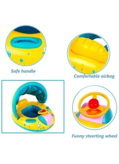 GGEROU Baby Swimming Ring Inflatable,Kids Toddler Infant Swimming Float Pool Floaties Pool Ring with Seat for 1-6 Year Old Baby  - Image 5