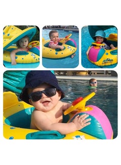 GGEROU Baby Swimming Ring Inflatable,Kids Toddler Infant Swimming Float Pool Floaties Pool Ring with Seat for 1-6 Year Old Baby  - Image 3