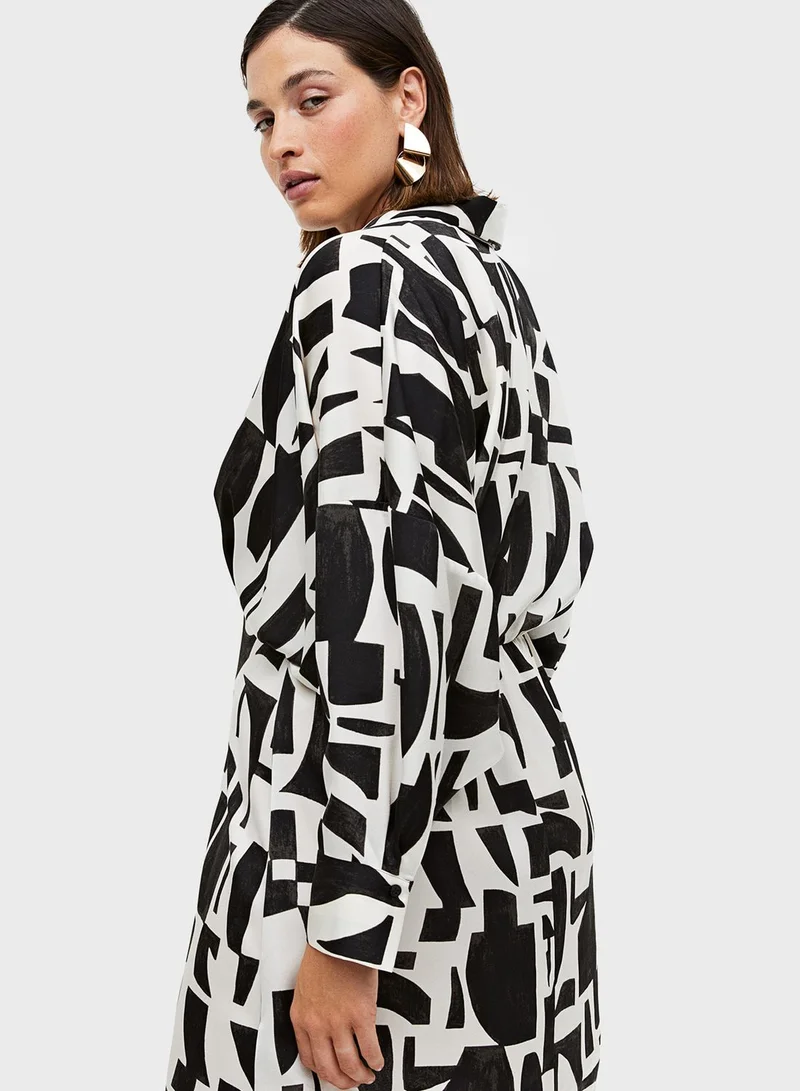 H&M Button Down Shirt Dress