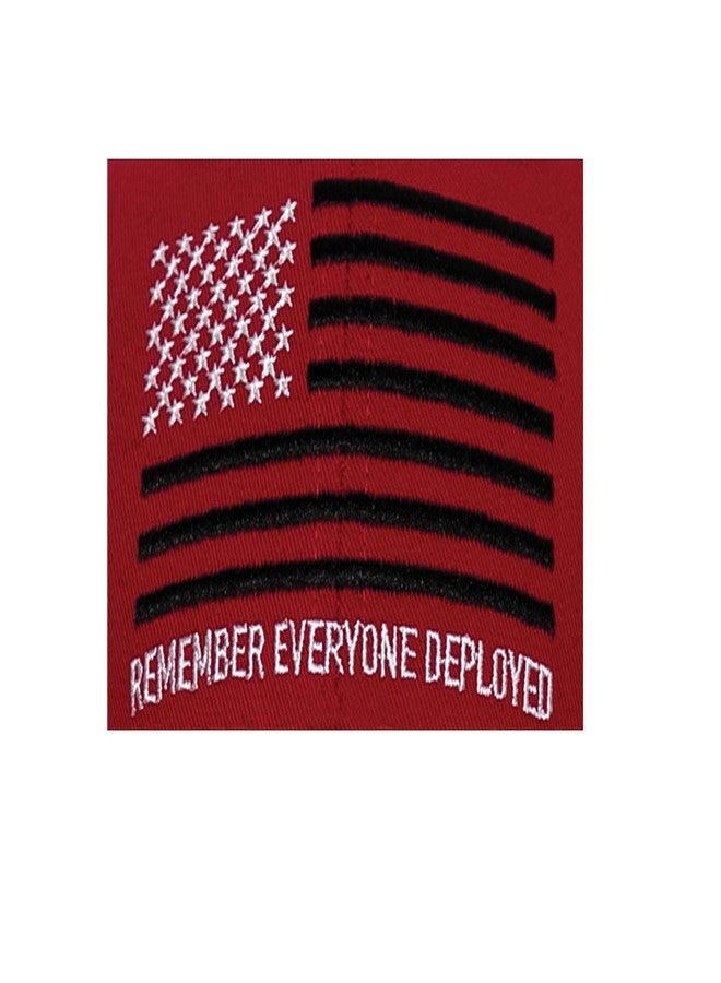 Rothco R.E.D. (Remember Everyone Deployed) US Flag Low Profile Cap, Red - Image 3