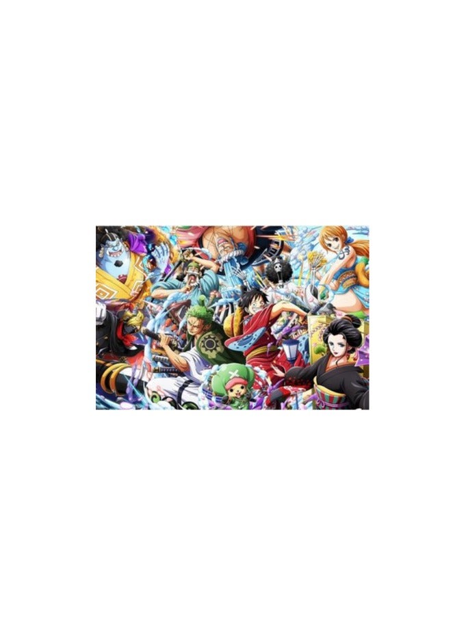 EBMINI One Piece King Puzzle Cartoon Welfare 1000 Pieces With Photo Frame 