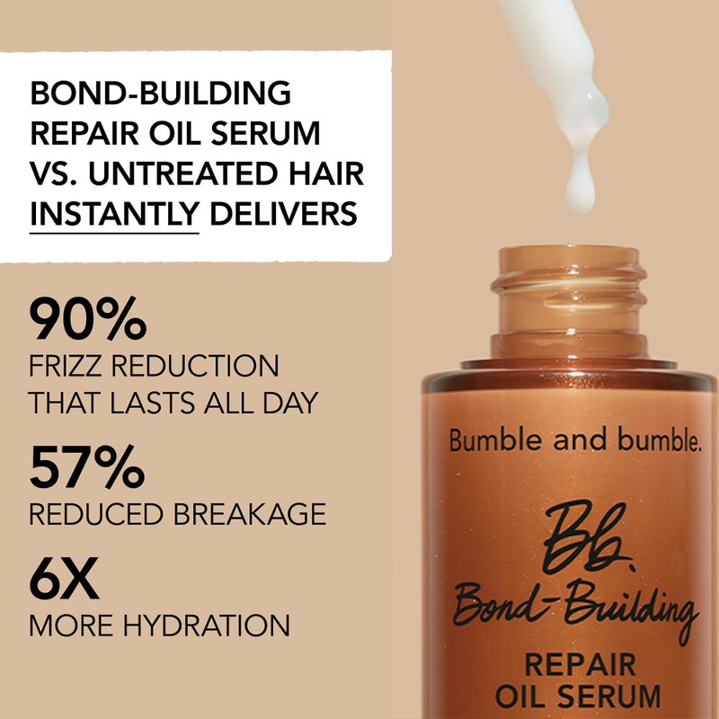 Bumble and bumble. Bond-Building Hair Repair Oil Serum Treatment | For Damaged Hair | Anti Frizz | Color Safe | Curly, Wavy, Straight, 1.62 Fl Oz - Image 4