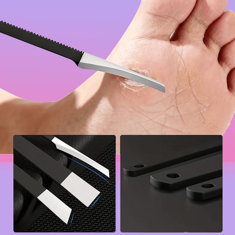 6pcs Professional Stainless Steel Nail Clipper Set Heavy Duty Foot Care Kit For Elderly Home Use And Nail Salon - Image 5