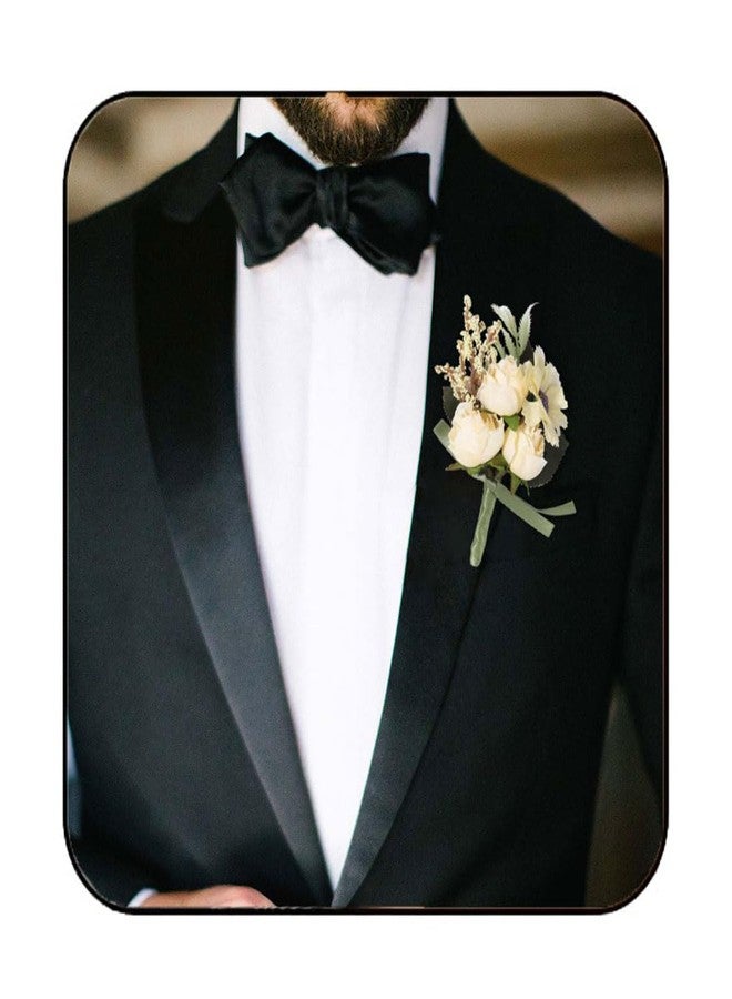 Latious Wedding Rose Boutonniere Men's Flower Buttonholes Groomsmans Prom Party Suit Decoration Prom Party Anniversary Accessories for Man - Image 1