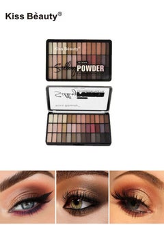 Kiss Beauty 39-Color Nude Eyeshadow Palette - Matte & Shimmer Glitter Eyeshadow Set for Day to Night Makeup | Professional Nude Tones with Pigmented Colors for Women, Girls, Bridal & Party Looks  - Image 1