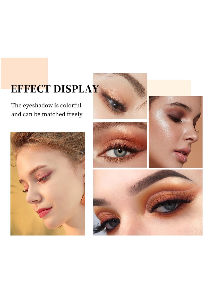 Kiss Beauty 39-Color Nude Eyeshadow Palette - Matte & Shimmer Glitter Eyeshadow Set for Day to Night Makeup | Professional Nude Tones with Pigmented Colors for Women, Girls, Bridal & Party Looks  - Image 5