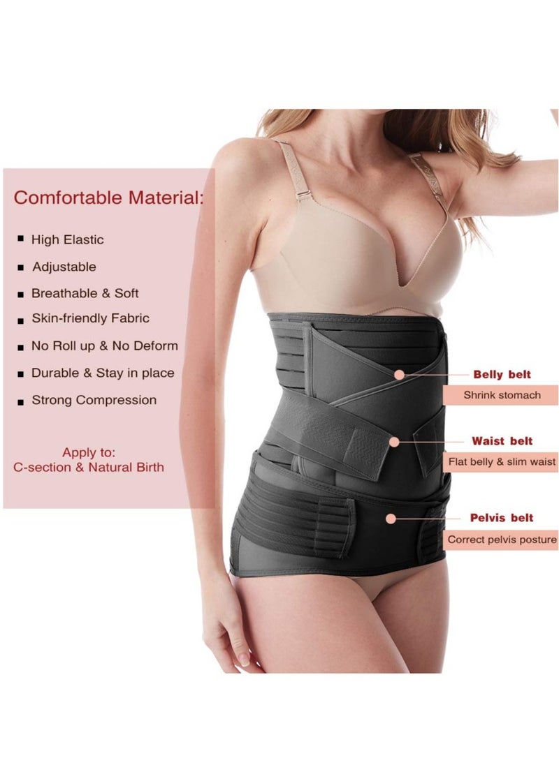 Generic - 3 in 1 Postpartum Belly Wrap for Recovery and Slimming, Waist and Pelvis Support Girdle - Image 1