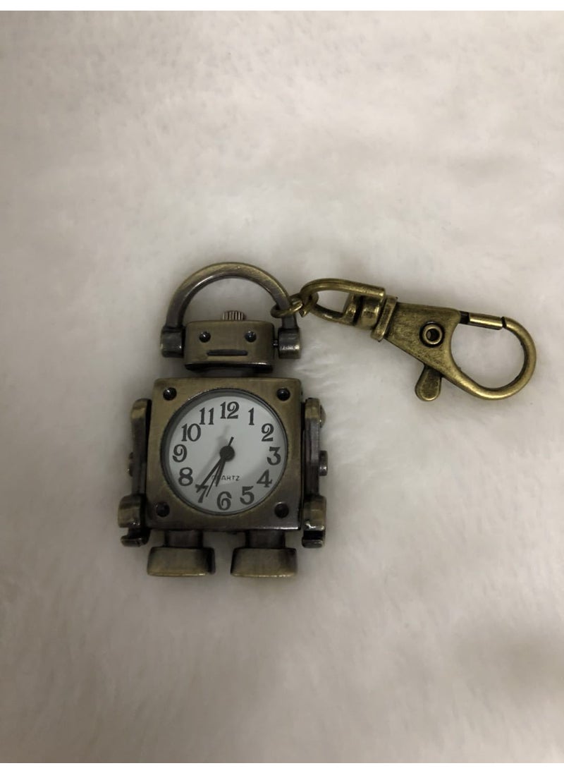 Generic - Vintage Star Lucky Pocket Watch Robot Bike Chain Pendant Need to contact customer service with key chain - Image 1