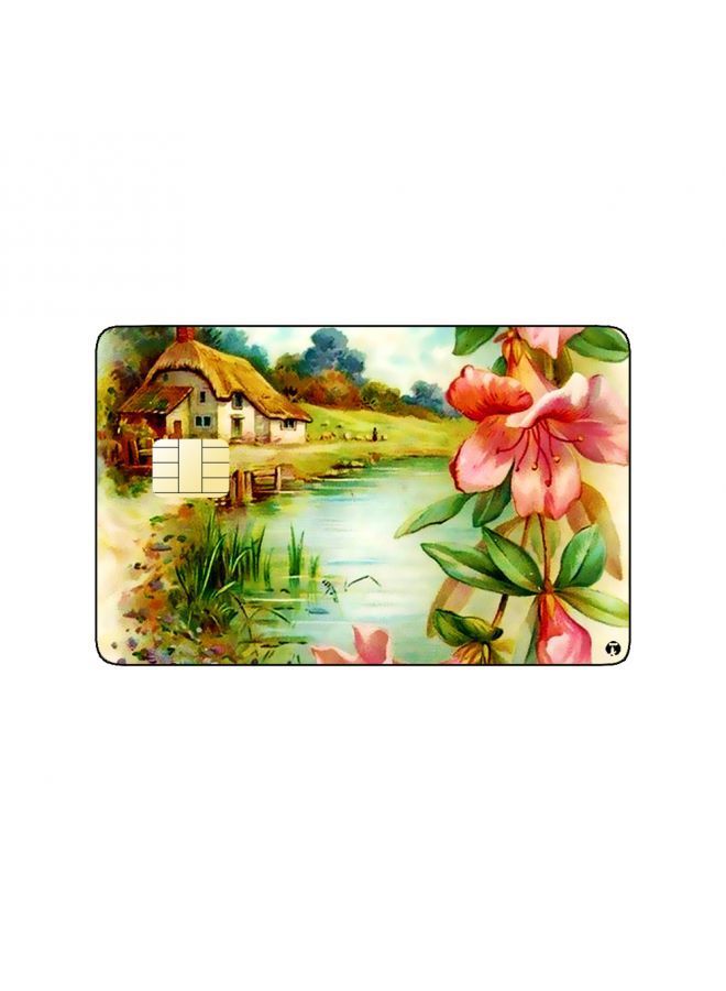 RKN PRINTED BANK CARD STICKER Aesthetic Nature View Drawing - Image 2