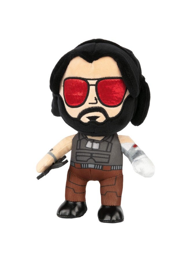 JINX Cyberpunk 2077 M8Z Johnny Silverhand Plush Stuffed Toy, Multi-Colored, 8.75" Tall