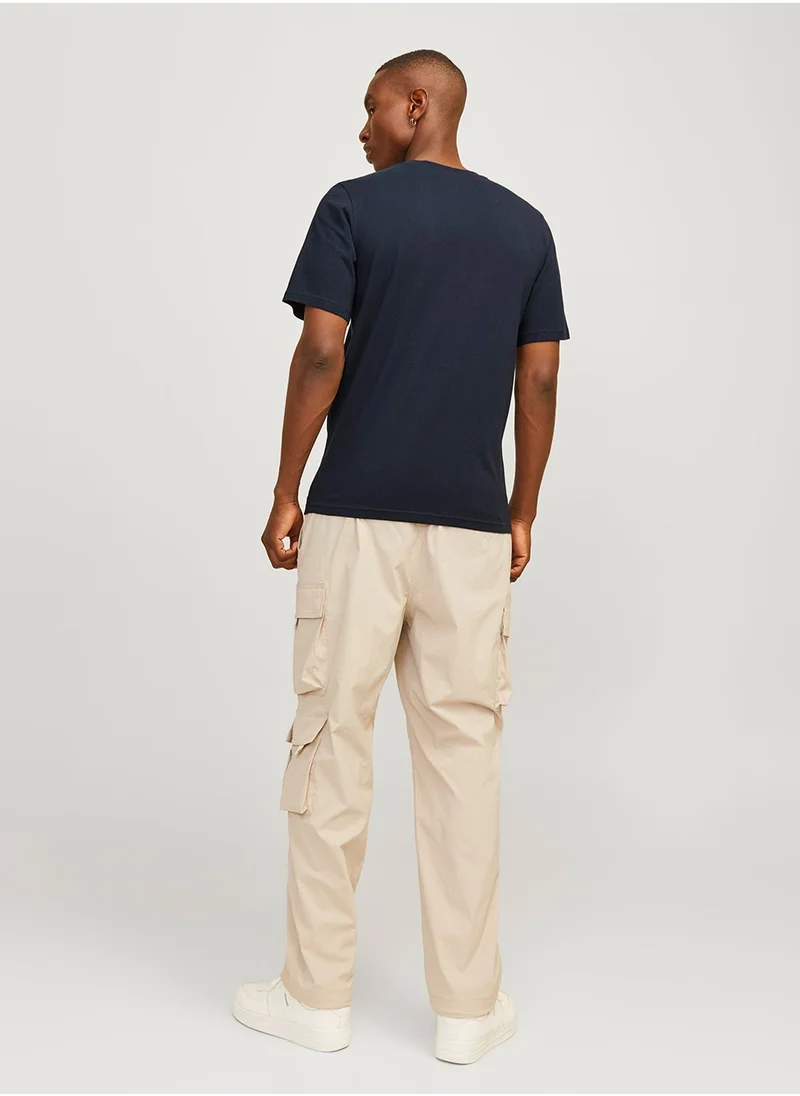 JACK & JONES Jcooutdoor Logo Crew Neck T-Shirt
