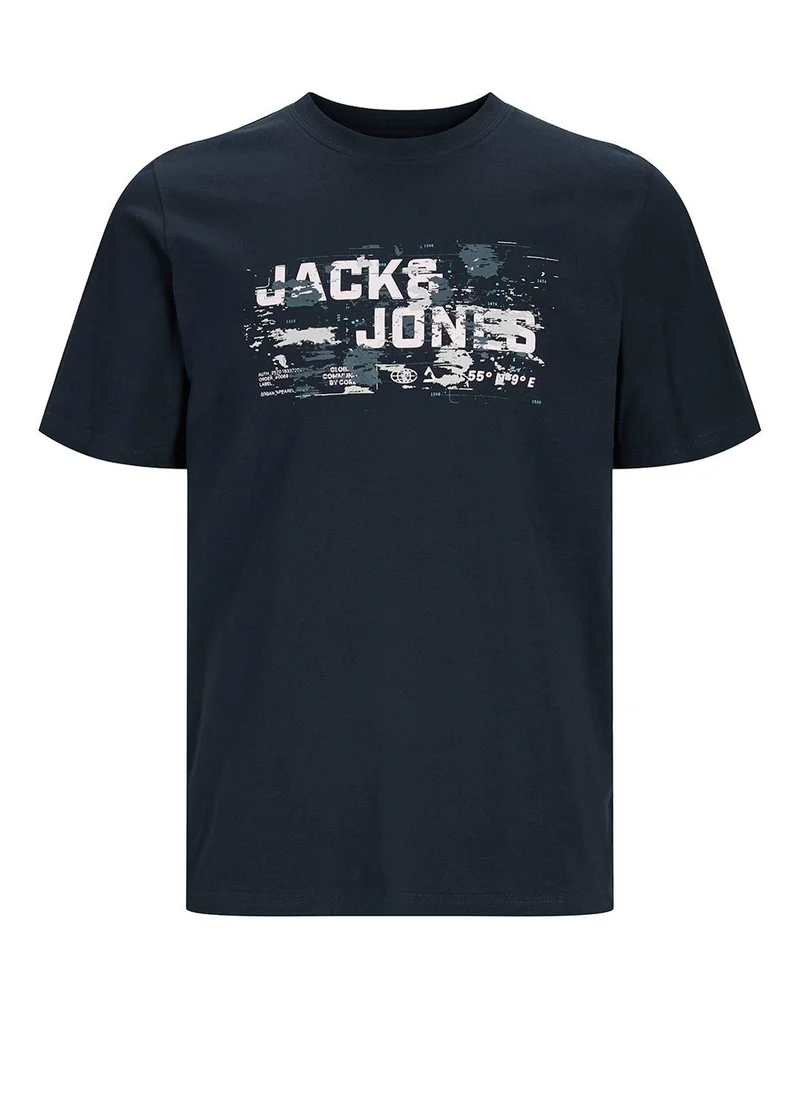 JACK & JONES Jcooutdoor Logo Crew Neck T-Shirt