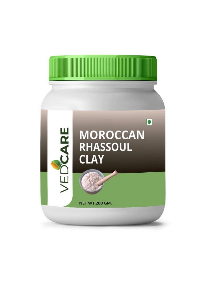 Vedcare 100% Natural Premium Moroccan Rhassoul Clay Powder For Skin Care Mask & Hair Cleanser, 200Gm - Image 1
