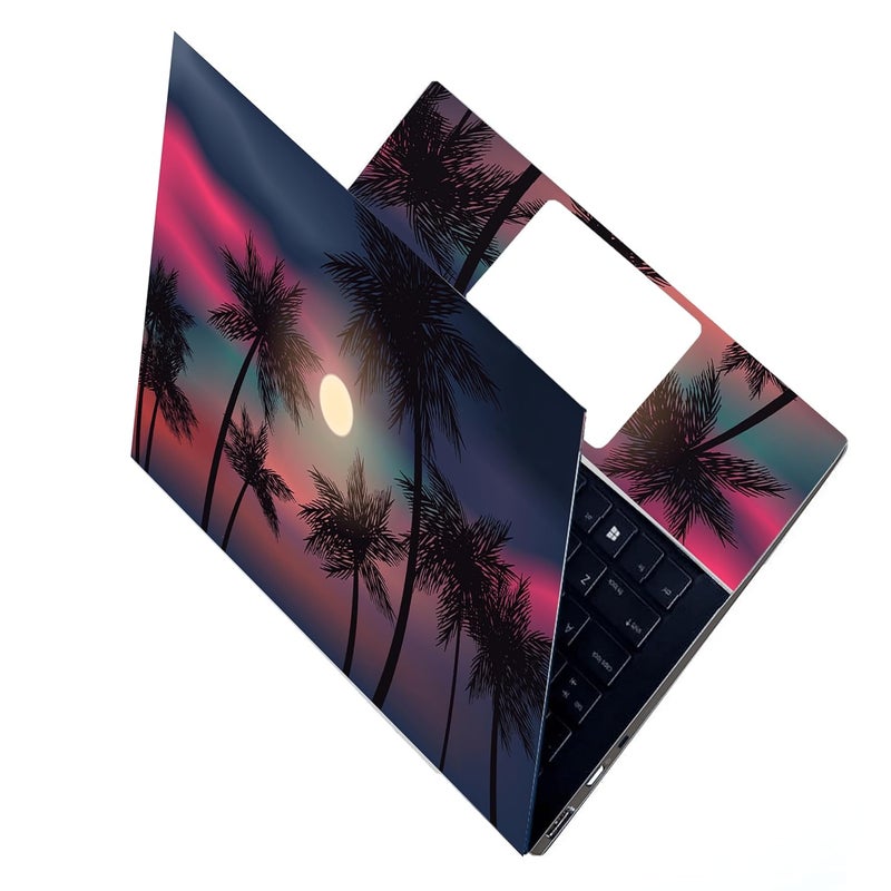 BAEYE Full Laptop Skin Stickers HD Quality Sticker for Laptops Upto 15.6" (Dustproof|Waterproof|Scratchproof|Reusable) - BE Palm FL1 - Image 1
