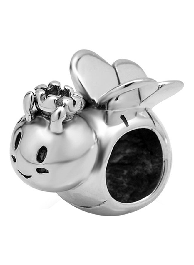 925 Sterling Silver Honey Queen Bee Bead Charm Fit Bracelet