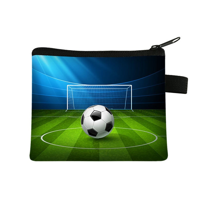 New Football Coin Card Holder For Kids, Trendy Cute Key Card Holder, Student Mini High-End Short Wallet - Image 4