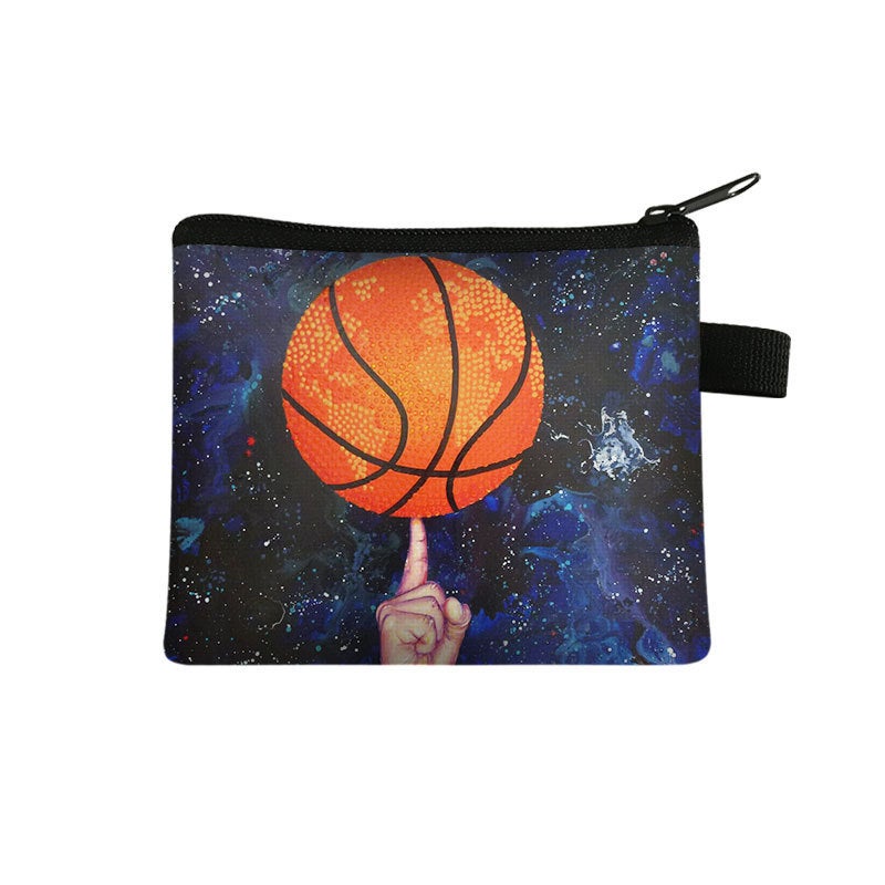 New Football Coin Card Holder For Kids, Trendy Cute Key Card Holder, Student Mini High-End Short Wallet - Image 5