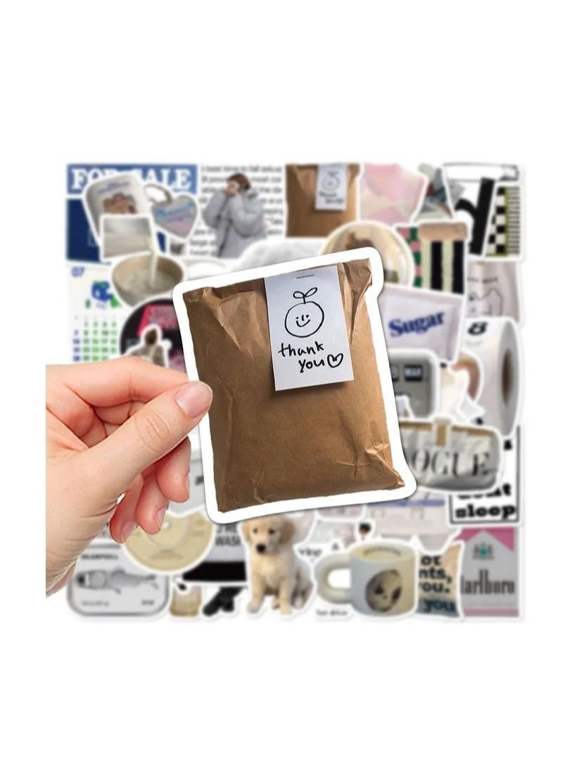 In Air Minimalist Korean Stickers, Laptop Ledger, Water Cup, Ipad Phone Case Decoration, Waterproof Sticker  - Image 4