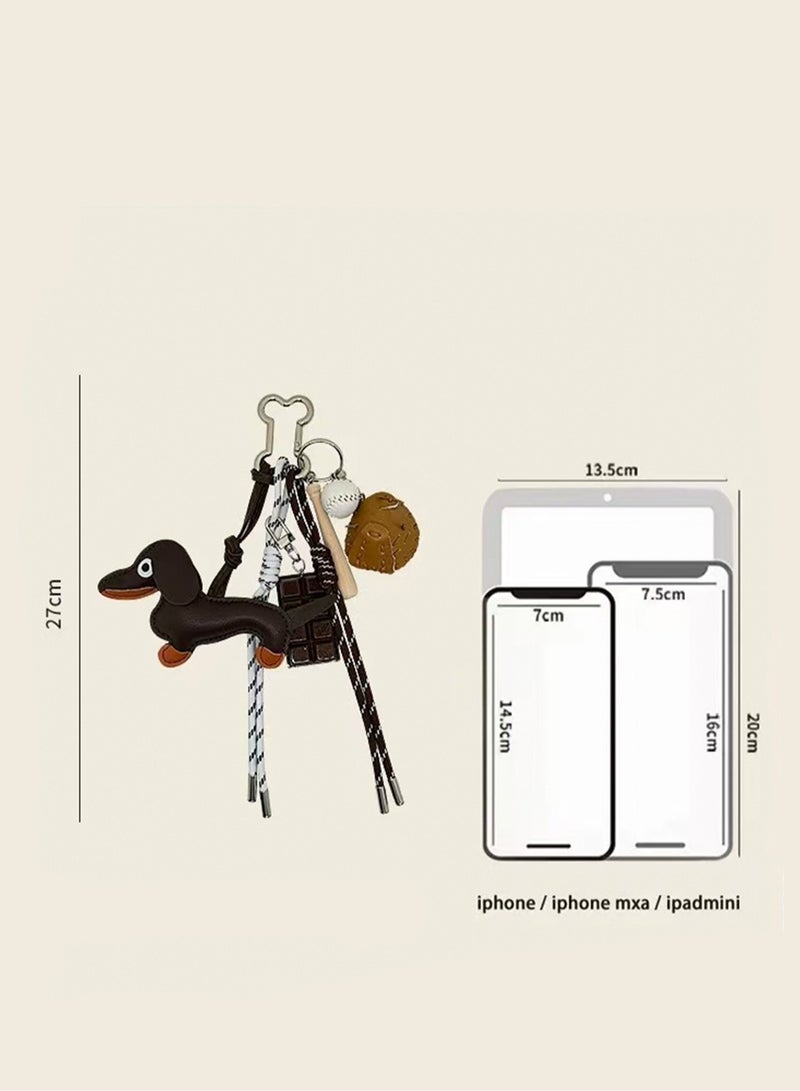 Creative Retro Style Pendant, Personalized Keychain Bag Pendant Woven Bag Pendant Decoration (Tennis) - Image 2