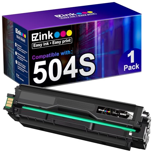 E-Z Ink خراطيش حبر متوافقة E-Z Ink بديل لـ Samsung 504 504S CLT-K504S CLT-504S CLT-M504S CLT-C504S CLT-Y504S للاستخدام مع طابعة SL-C1860FW SL-C1810W CLP-415NW CLX-4195FW (1 أسود) - Image 1