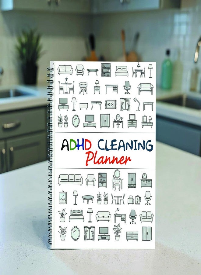 UMOKO ADHD Cleaning Planner, Daily Weekly Monthly Household Cleaning Schedule, 8.27 x 11.22 inch Chore Chart Organizer - Image 1