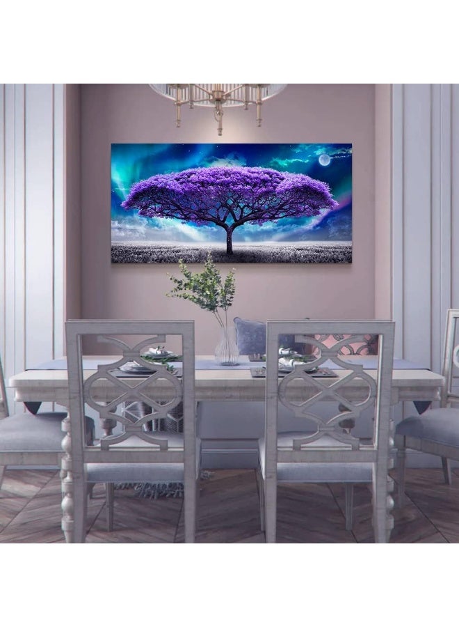 Lapremoly Canvas Wall Art For Living Room Large Size Farmhouse Wall Decor For Bedroom Purple Tree Abstract Scenery Pictures Artwork Canvas Prints Office Decor Painting Dormitory Decor Modern Home Decorations - Image 5