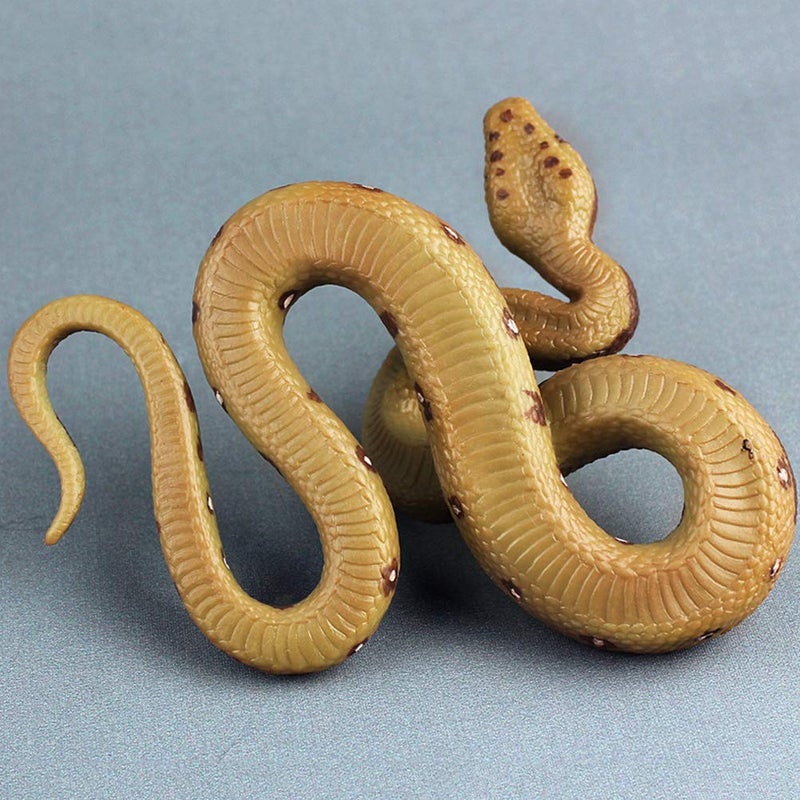 STOBOK Realistic Snake Toy Rubber Snake Figure for Halloween Prank Props - Image 2