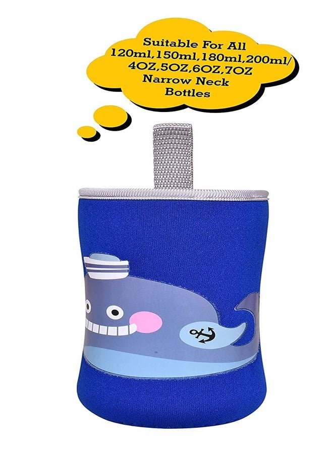 Aplam Chaplam Cute Animated Patterned Soft Stretchable Baby Feeding Bottle Cover with Easy to Hold Strap for 120ml, 150ml, 240ml (Pack of 3- Multicolor) - Image 2