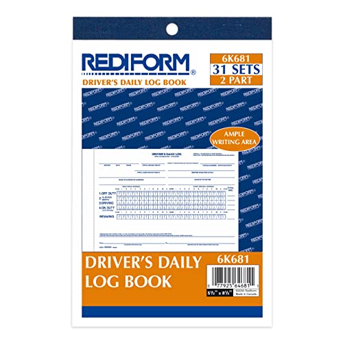 Rediform Driver's Daily Log Book, Carbon, 2 Part, 5.5 x 7.875 Inches, 31 Forms (6K681) - Image 2