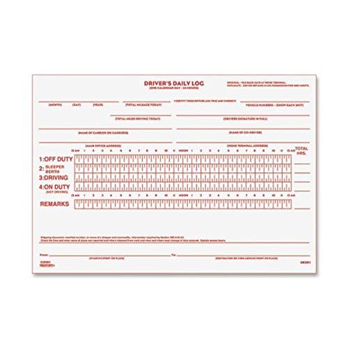 Rediform Driver's Daily Log Book, Carbon, 2 Part, 5.5 x 7.875 Inches, 31 Forms (6K681) - Image 1