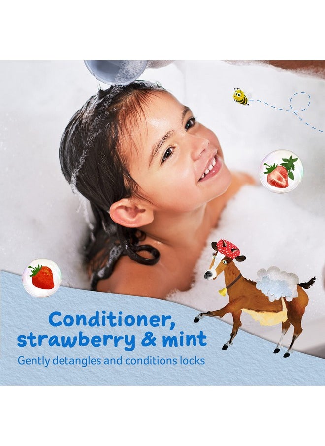 Childs Farm Kids Hair Conditioner For Dry Sensitive Skin & Scalp Strawberry & Organic Mint Conditions & Nourishes Vegan Crueltyfree 16.9 Fl Oz  - Image 2