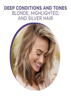 CLAIROL PROFESSIONAL Shimmer Lights Violet Toning Mask Deep Conditions With Coconut Jojoba & Argan Oil 1 Fl Oz  - Image 4