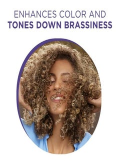 CLAIROL PROFESSIONAL Shimmer Lights Violet Toning Mask Deep Conditions With Coconut Jojoba & Argan Oil 1 Fl Oz  - Image 5