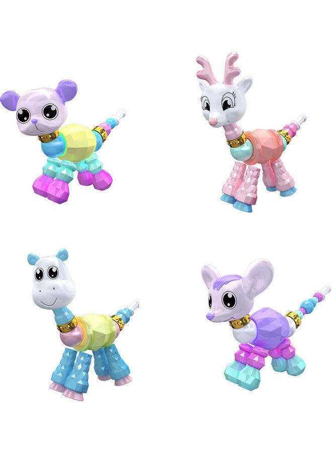 NIBEMINENT 4-Piece Twisted Animal Bracelet Set 26x4x19cm - Image 1