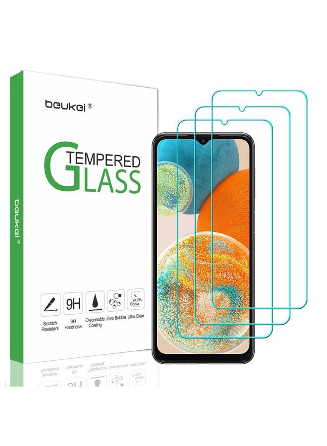 Beukei (3 Pack) Compatible for Samsung Galaxy A23 Screen Protector Tempered Glass,Touch Sensitive,Case Friendly, 9H Hardness - Image 1