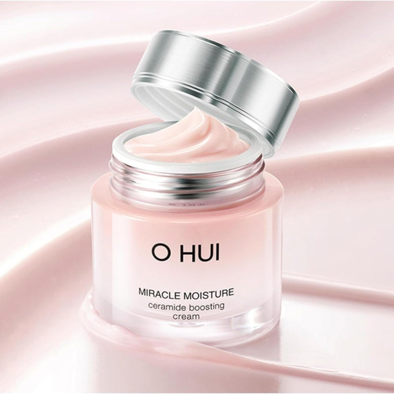 O HUI Miracle Moisture Ceramide Boosting Cream | 24hrs Moisturizing Power | Korean Skin Care | Moisturizer Face Cream | Daily Cream | Ceramides, Glycerin, Shea Butter | Glass Skin | All Skin Types - Image 4