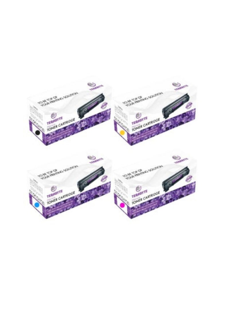 Terabyte مجموعة خراطيش الحبر 201A لطابعات Color Laserjet Pro MFP M277n M277dw M277c6 M274n Pro M252dw M252n - Image 1