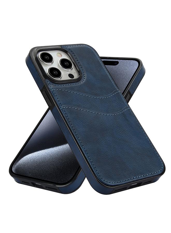 Zaboon Case For iPhone 13 Pro Litchi Leather Skin Card Slots Phone Case - Image 2