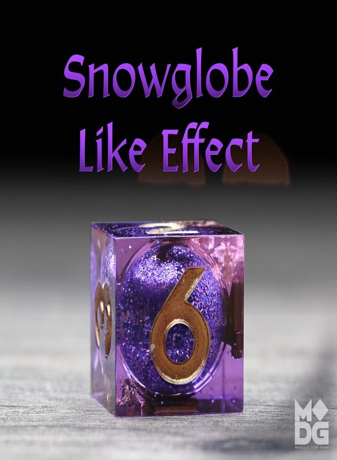 Metallic Dice Games FanRoll by Metallic Dice Games Aether Abstract Elixir Liquid Core DND Dice Set, Role Playing Game Dice for Dungeons and Dragons - Image 4