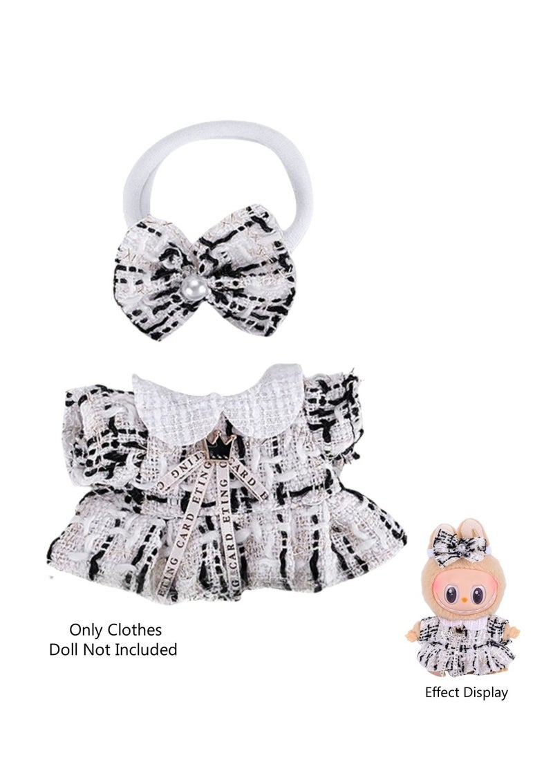 LABUBU 2-Piece Clothes for Labubu Outfit, Exquisite Accessories for Labubu,Cute Clothes Set for 17 cm Labubu Accessories,Labubu Clothes 