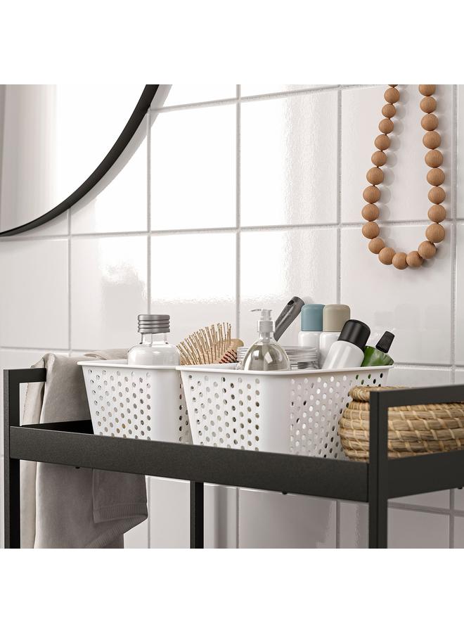 erorex Storage Basket, White, 15X20X10 Cm - Image 3