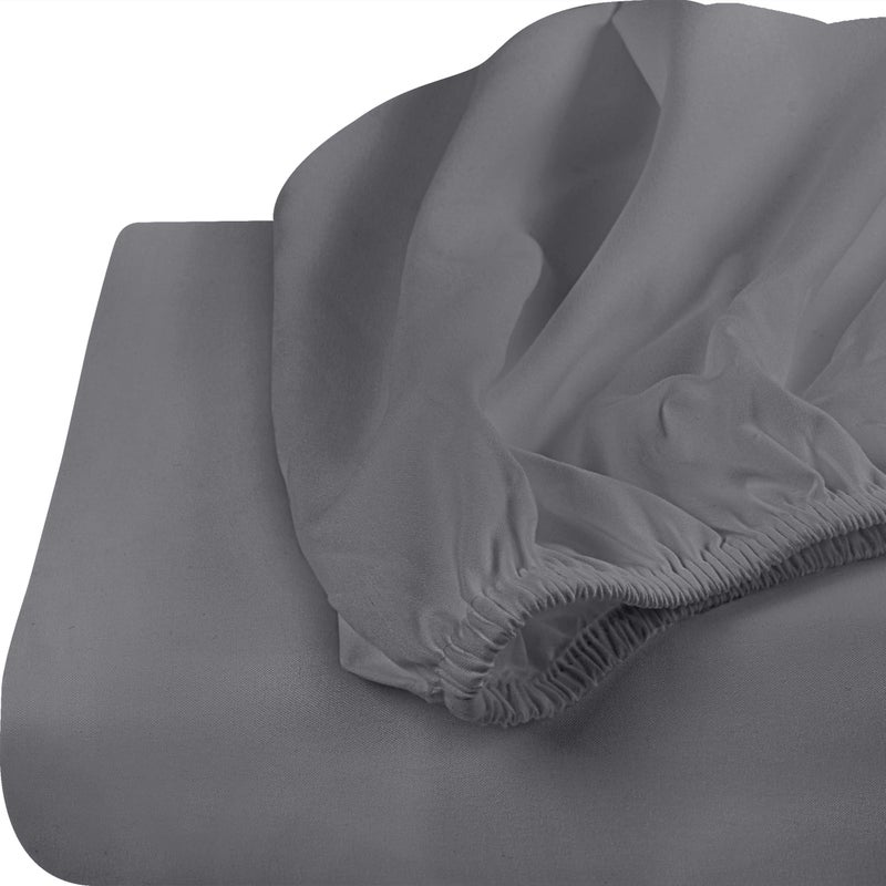 Utopia Bedding Queen Fitted Sheet - Extra Deep Pocket - 21 Inch Deep Pocket - Soft Microfiber -Shrinkage and Fade Resistant-Easy Care -1 Fitted Sheet Only (Grey) - Image 4