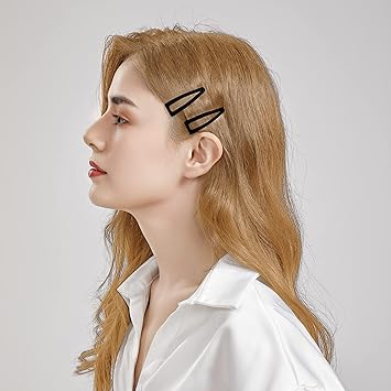 Dofash Double Grip Hair Clips Hair Barrettes Snap Hair Clips Metal Hair Grips Accessories Black 6pcs - Image 4