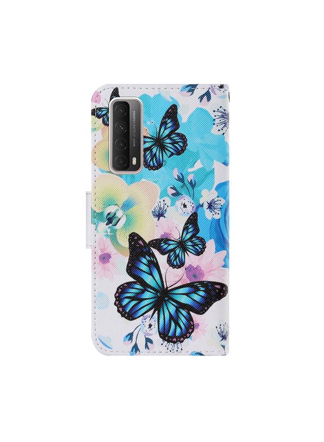 Zaboon Case For Huawei P Smart 2021 Coloured Drawing Pattern Leather Phone Case - Image 3