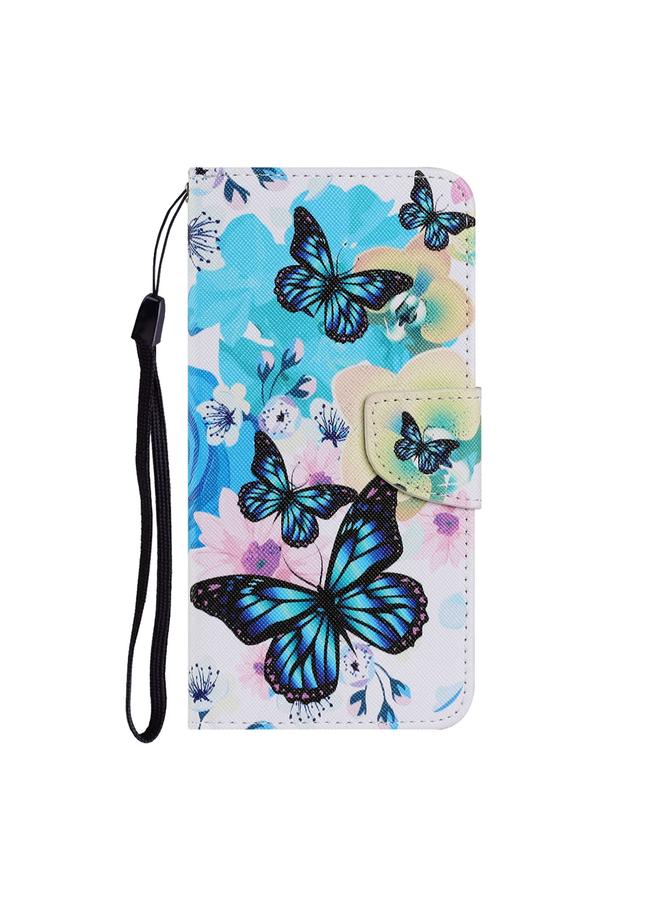 Zaboon Case For Huawei P Smart 2021 Coloured Drawing Pattern Leather Phone Case - Image 2