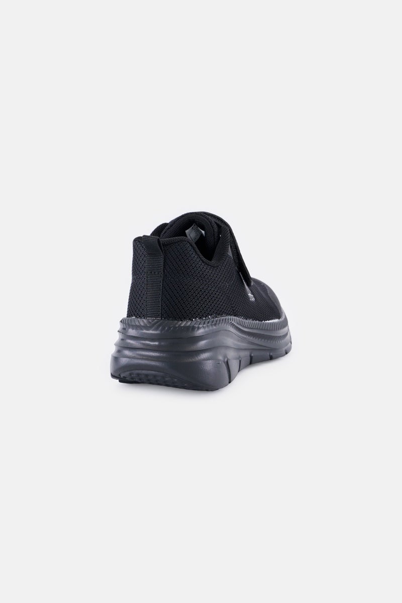 RBX Toddlers Girls Velcro Closure School Shoes, Black - Image 2