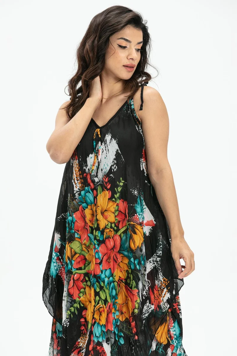 اليش شيل بيزي Floral Print Dress